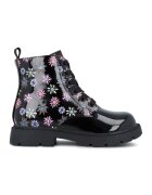 Garvalin Bocanci cu model floral - Negru/Roz deschis/Albastru deschis