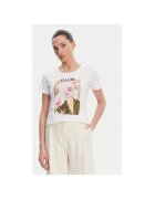 Gaudi Tricou dama 511BD64035 - Bumbac - Alb - Alb