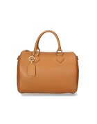 Gave Lux Geanta bowler de piele cu bareta detasabila - Caramel