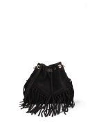 Gave Lux Geanta bucket din piele intoarsa Umbria Plus - Negru