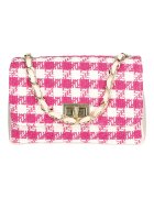 Gave Lux Geanta crossbody cu bareta convertibila - Alb/Fucsia
