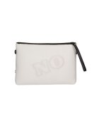 Gave Lux Geanta crossbody cu fermoar si text in relief - Alb murdar