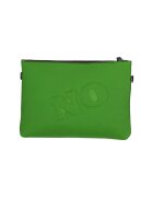 Gave Lux Geanta crossbody cu fermoar si text in relief - Verde electric