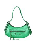 Gave Lux Geanta crossbody de piele cu aspect metalic - Verde inchis