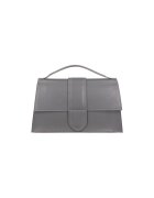 Gave Lux Geanta crossbody de piele cu bareta de lant - Gri