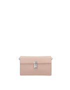 Gave Lux Geanta crossbody de piele cu clapa si bareta detasabila Valoria - Roz pal