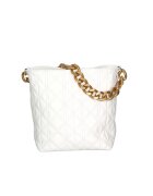 Gave Lux Geanta crossbody de piele cu garnituri cusute - Alb