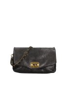 Gave Lux Geanta crossbody de piele cu inchidere metalica Floralla - Negru
