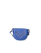 Gave Lux Geanta crossbody de piele cu perle sintetice - Albastru