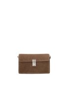 Gave Lux Geanta crossbody de piele intoarsa Celeste Prime - Maro taupe