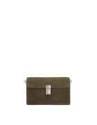 Gave Lux Geanta crossbody de piele intoarsa Celeste Prime - Verde