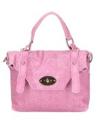 Gave Lux Geanta crossbody din piele cu clapa - Roz