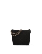 Gave Lux Geanta crossbody din piele intoarsa cu barete din lant Edera Plux - Negru