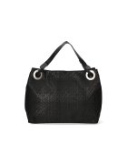 Gave Lux Geanta de piele cu aspect texturat - Negru