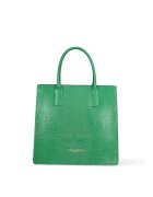 Gave Lux Geanta de piele cu bareta de umar si model texturat - Verde