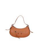 Gave Lux Geanta de piele cu bareta si detalii metalice - Caramel