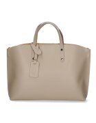 Gave Lux Geanta de piele cu bareta si etui interior detasabil - Maro taupe deschis
