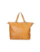Gave Lux Geanta de piele cu buzunar cu fermoar 25127 - Caramel
