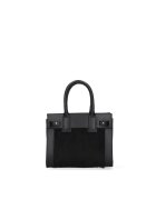 Gave Lux Geanta de piele cu maner si segment de piele intoarsa Oriana Plus - Negru