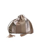 Gave Lux Geanta de piele texturata 25689 - Maro taupe