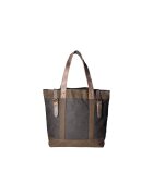 Gave Lux Geanta de umar cu model unisex si garnituri din piele - Negru