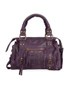 Gave Lux Geanta din piele cu bareta de umar Erisia - Violet aubergine