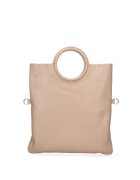 Gave Lux Geanta din piele cu maner Valora Chic - Maro taupe