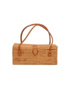 Gave Lux Geanta din rattan cu maner - realizata manual - Multicolor