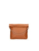 Gave Lux Geanta hobo de piele cu barete din lant - Caramel