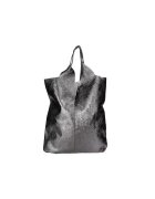 Gave Lux Geanta hobo de piele cu etui - Argintiu