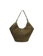 Gave Lux Geanta hobo de piele intoarsa Lisabona - Verde inchis