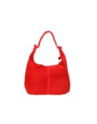 Gave Lux Geanta hobo de piele intoarsa - Rosu