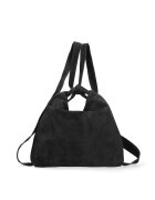 Gave Lux Geanta hobo din piele intoarsa Silvana - Negru