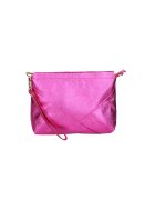 Gave Lux Geanta plic de piele cu bareta detasabila de lant - Fucsia