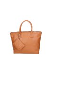Gave Lux Geanta shopper de piele cu etui mic - Caramel
