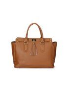 Gave Lux Geanta tote de piele - Caramel