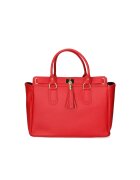 Gave Lux Geanta tote de piele - Rosu