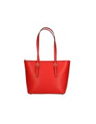 Gave Lux Geanta tote din piele saffiano - Rosu
