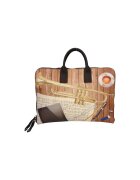 Gave Lux Geanta unisex de piele cu bareta - Multicolor