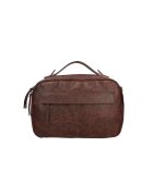 Gave Lux Geanta unisex din piele cu maner si aspect deteriorat - Visiniu