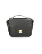 Gave Lux John Richmond - Geanta crossbody de piele cu bretele ajustabile - Negru