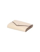 Gave Lux Portofel de piele cu clapa - Maro taupe
