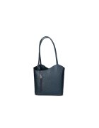 Gave Lux Rucsac de piele cu imprimeu piele de strut - Albastru