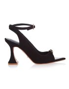 Gemelli Shoes Sandale din piele cu varf ascutit Dorothea - Negru