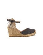 GENUINS Espadrile dama G105907 - Textil - Negru