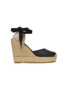 GENUINS Espadrile dama G105918 - Piele naturala - Negru