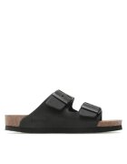 GENUINS Papuci barbati 302848782 - Piele naturala/Piele nabuc - Negru - Negru