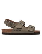 GENUINS Sandale dama - Piele ecologica - Gri - Gri