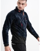 Geo Norway Bluza de trening pufoasa cu fermoar si buzunare Uliste - Bleumarin