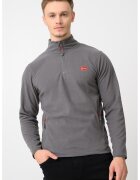 Geographical Norway Bluza de trening slim fit cu fermoar Ulysse - Gri inchis